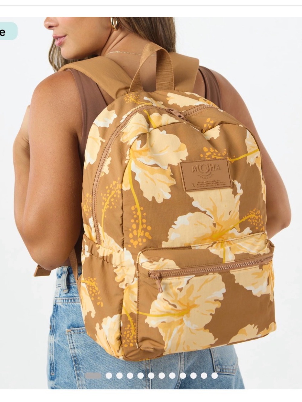 NWT - RARE ALOHA Collection Keep It Light Weekender Backpack, Taha’a, Toffee - Picture 2 of 6